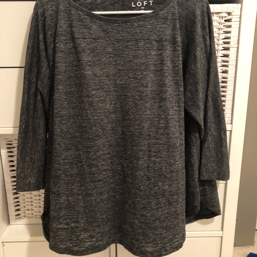 Loft gray long sleeve